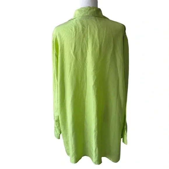 COPY - Diane Von Furstenburg Vintage Silk Long Sleeve Button Down Shirt Womens … - Picture 4 of 11
